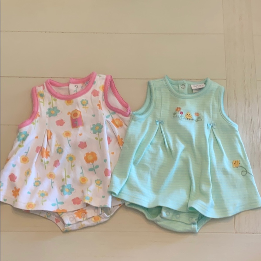 2 Carter’s skirt onesies